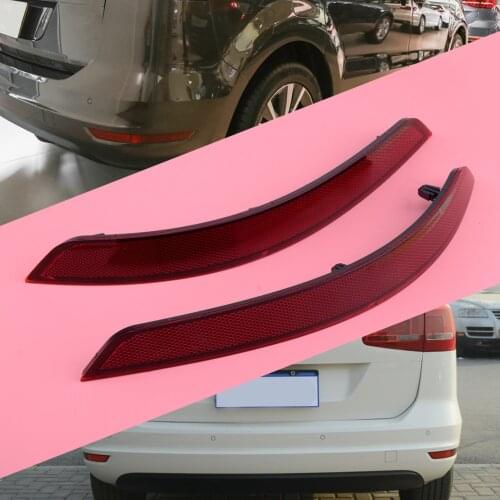 Beler 2PCS Car Rear Bumper Lower Reflector 7N0945105B Fit for VW Sharan 2011 2012 2013 2014 2015 2016