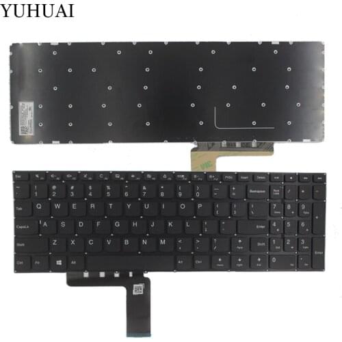 New US Keyboard For Lenovo Ideapad 310-15ABR 310-15IAP 310-15ISK 310-15IKB Laptop Keyboard US Black No backlight black