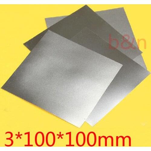 New 3mm*100*100 3mm thickness titanium Ti plate dynamic sheet TA2 GR2 ti-alloy plate pure tisheets Ti chip board panel
