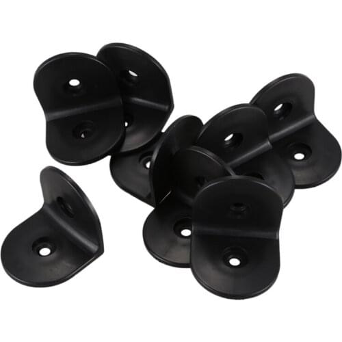 50mmx50mm Plastic L Shaped Right Angle Corner Brace Brackets 8 Pcs
