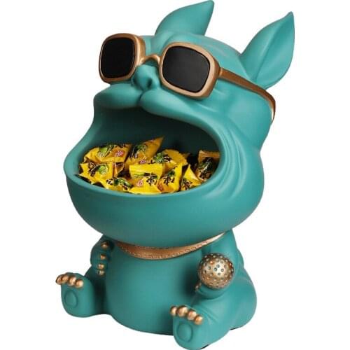 Resin Animal Storage Products Candy Jewelry Storage Box Cat Puppy Modern Design Style Home Decoration Living Room Decoration