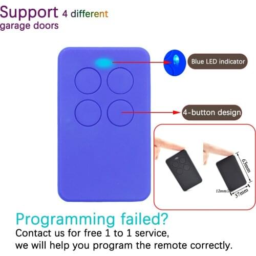 Garage Door Remote Control Order MASTERCODE MV1 RIVER IRRIS ROLLER SOL VEGA ROPER NEO MINI JCM GO 433-868MHZ
