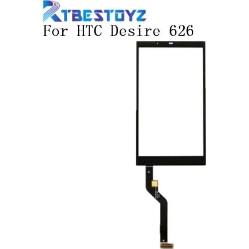 RTBESTOYZ Black Color Touch Screen Panel Sensor Lens Glass Replacement For HTC Desire 626 D626w