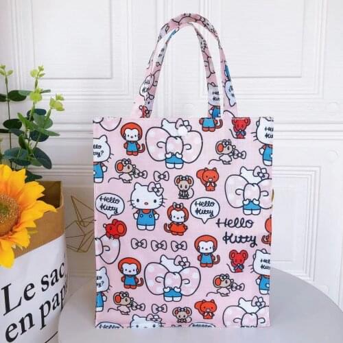 Sanrio Hello Kitty cartoon handbag Melody lunch box bag lunch bag hand bag water bottle bag tote bag