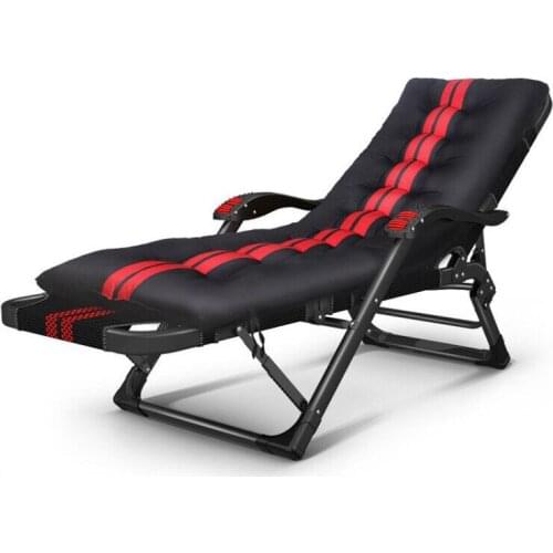 Folding chair lunch break office multifunctional bed back lazy beach chair home happy siesta chair