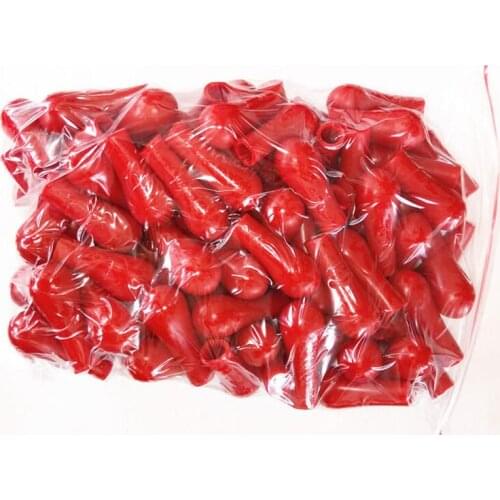Thick Red Leather Latex Rubber Cap,Used for Tip Dropper,Chemical Experiment Supplies,1/10/20/50/100 Pcs,Length 35mm,Diameter 9mm
