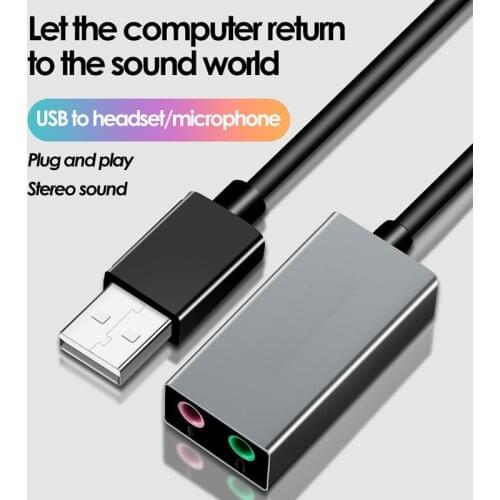 UTHAI F039 2.0 Drive-free USB External Sound Card Dual-channel Independent Laptop K Artifact To Restore High-fidelity Sound