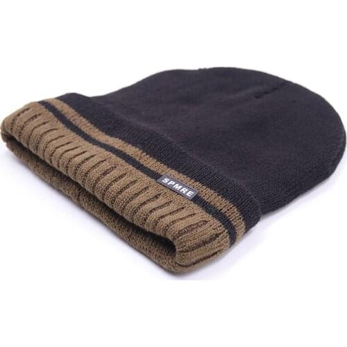 Knitted Hat Fashion Cotton Blends Warm Soft Knitted Hats Womens And Mens Autumn Winter Cap Outdoor Windproof Wool Caps TG0173
