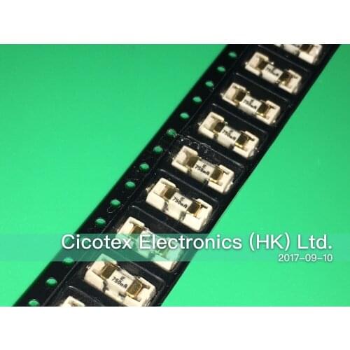 10pcs/lot 0154.750DRTL SMD FUSE BOARD MNT 750MA 125VAC-VDC 0154.750DRL
