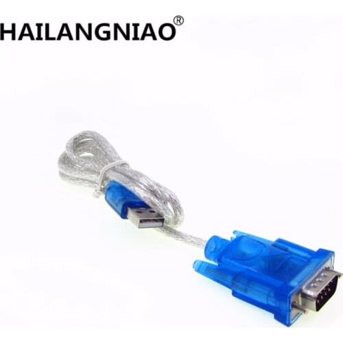 10pcs HL-340 New USB to RS232 COM Port Serial PDA 9 pin DB9 Cable Adapter support Windows7-64
