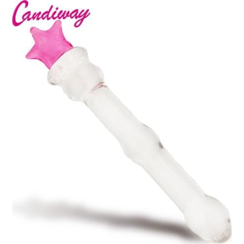Anus plug star beads Glass Womens G-Spot Stimulating Butt Plug Great Anal Toys Sex Toy Adult Products