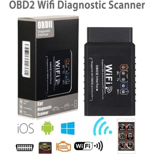 Car Fault Detector Supports OBD2 Protocol for IOS Android Apple Mini Wifi V2.1 Scanner ELM327 Auto Tester Car Diagnostic Tool