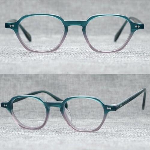 Belight Optical Men Women New York Fashion Corlorful Design Vintage Oval Shape Acetate Spectacle Frame Precription Lens 9543