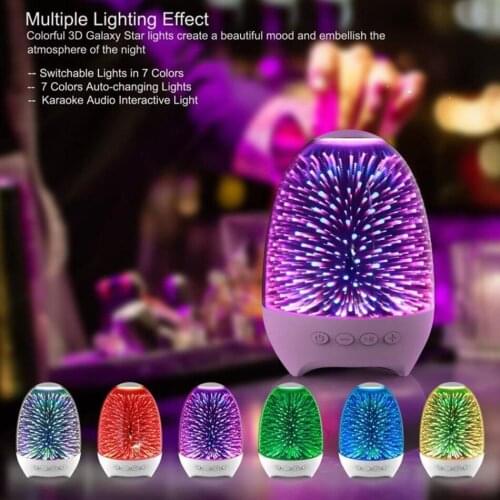 Colorful LED Night Lights Bluetooth-compatible Speaker Rechargeable Touch Switch Home Decor LED Night Lamp With Music Player