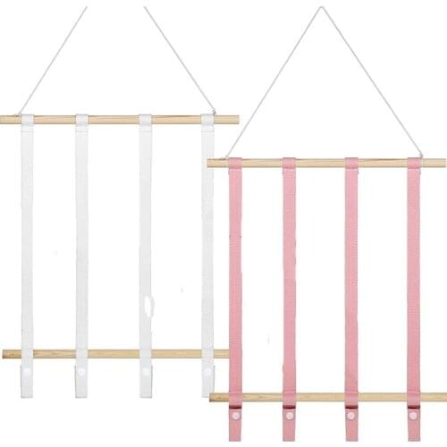 2 Pieces Hair Bow Holder Organizer Hair Clips Display Organizer Hair Accessories Hanging Organizer for Baby Girls Wall