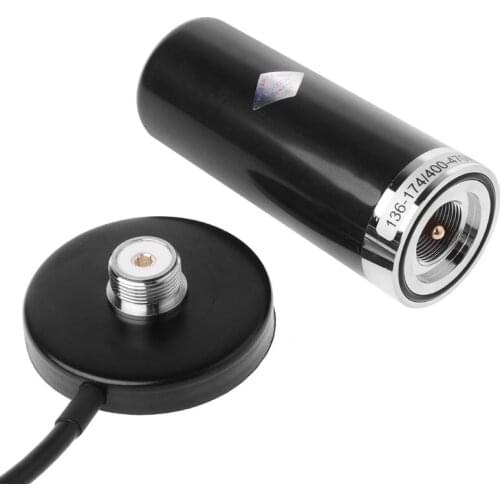 HH-N2RS Dual Band Antenna PL-259 UHF/VHF Set with Magnetic Mount Base 5M Cable for Car Vehicle Mobile Radio Accessories