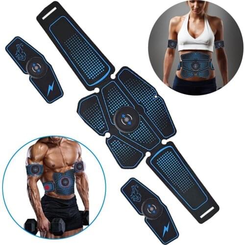EMS Trainer Electromagnetic Stimulation Of Muscles Massage Abdominal Belt Body Abdomen Trainer Toner Home Gym Fitness Equipment