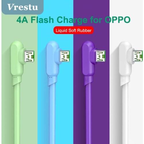 USB Type C Cable for OPPO VOOC2.0 Super Flash Charge 5A Fast Charger Cord USBC Micro USB Charging for OPPO Reno3 R17 X2 Neo U73