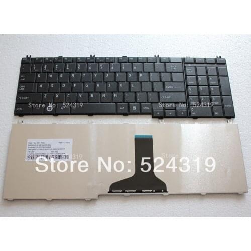 100% New Laptop Keyboard for Toshiba L650 L655 L670 C650 C650D C655 C660 L750 L755 US Layout Black