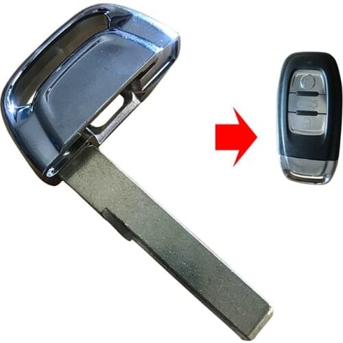 Insert Emergency Key Smart Ignition Key for Audi A3 A4 A5 A6 A7 A8 Q5 Allroad Remote Key Blank HAA HU66 Uncut Blade