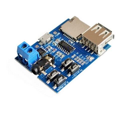 Mp3 nondestructive decoder board Built-in amplifier mp3 module mp3 decoder TF card U disk decoding player