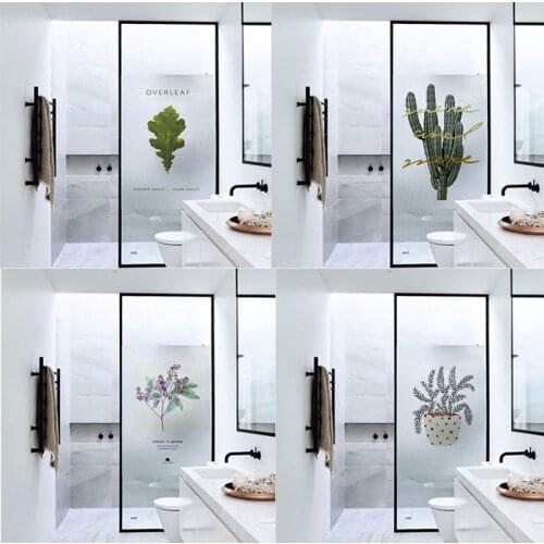 Nordic Window film Frosted Privacy Glass Door for Living Room or Bathroom Home Decor For Living Room