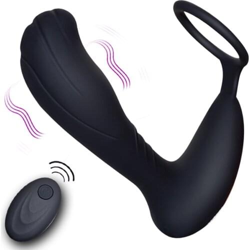 New Remote Control Prostate Massager USB Charging Strapon for Men Anal Vibrator Sex Toys for Men Anal Plugs Products