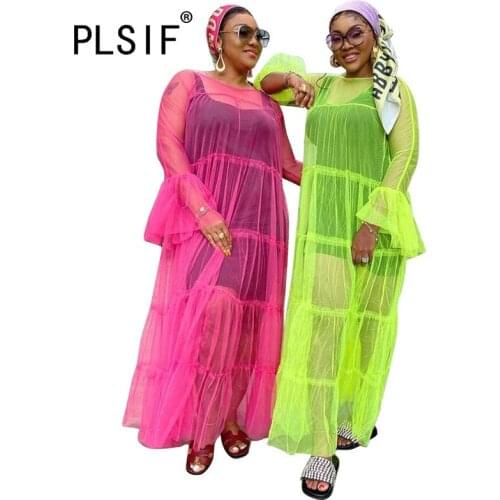 PLSIF Long Sleeve Summer Dresses