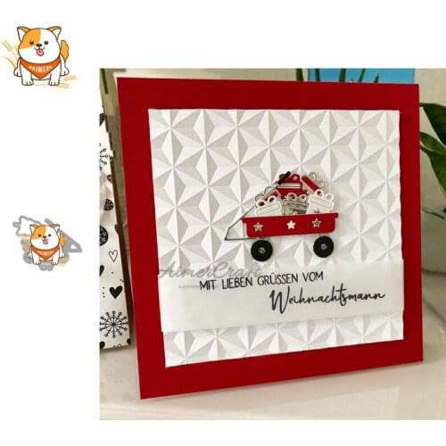 Sleigh Tree Gift Metal Cutting Dies Scrapbooking Stencil DIY Decorative Embossing Craft Die Cuts Card Making New Dies For 2020