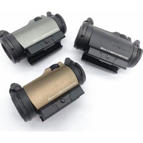 SOTAC Rifescope Sight 2MOA T2 Sight Illuminated Sniper Red Green Dot Sight With Quick Release T2 Red Dot Sight Hunting Accessory