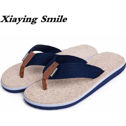2019 Hot Sale Summer Classic Flip Flops Men Casual Flats Sandals Fashion Summer Beach Shoes Cheap Top Quality Non-slip Slippers