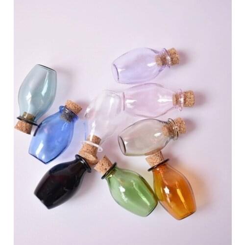 80pcs Glass Bottles Miniature Potion Bottle Mini Cork Glass Vials Wedding DIY Mini Drift Bottle Wishing Bottle Perfume Bottle