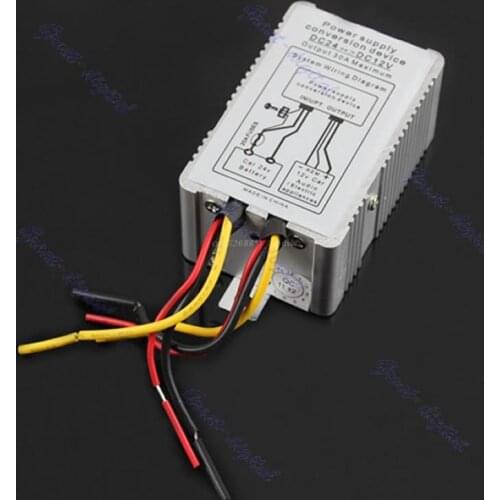 24V to 12V DC-DC Conversion Device Car Power Supply Inverter Converter 30A