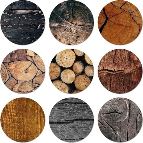Pattern wood textures Kitchen Home Decor Refrigerator Magnetic Stickers Opener Beer Coke 58mm