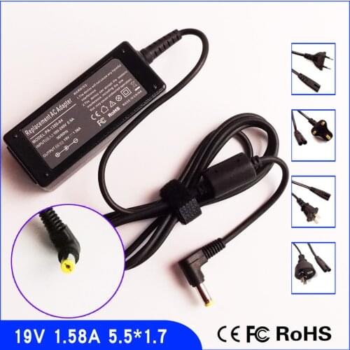 19V 1.58A Laptop/Notebook Ac Power Adapter Charger For Acer Aspire 531H 532H 532G 751H D150 D250 D255 D257 D260 D270 2026WLMi