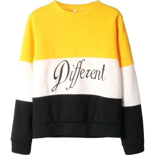Women Spring Autumn Winter Hoodies O-Neck Sweatshirt Casual Korean Teen Girls Kawaii Long Sleeve Pullover