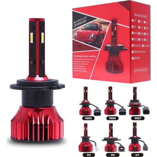 1PC 9005 9006 H1 H4 H7 H8 H11 880 881 4 Side 72W 6000LM IP67 6500K Car Fog Light Car LED Headlight Waterproof for Car Motorcycle