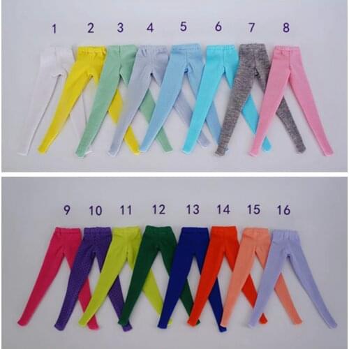 1PCS Fashion Candy Color Blyth Pantyhose Doll clothes Socks Stocking Cotton Pant for Azone Pullip ob24 Doll accessories