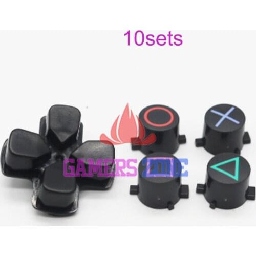 10sets For PS4 Controller D-Pad Circle Square Triangle X Button Kit