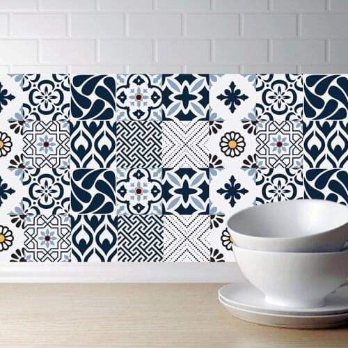 100x20cm Tile Sticker Waterproof Bathroom Kitchen Wall Stickers Self Adhesive Morroco Backsplash Tiles Brick Decor