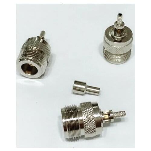 2PCS New Adapter N female jack crimp RG174 RG316 LMR100 cable Wholesale