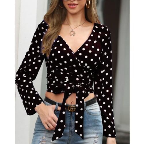 White Crop Top Long Sleeve Black Red Crop Top Women 2021 Ladies Top T Shirt Camiseta Manga Larga Mujer Haut Manche Longue Femme