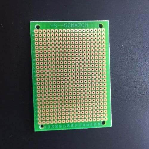 Free shipping 10pc pcb single side 5*7CM printed Circuit board glass fiber pcb Universal board test board DIY hole plate PCB