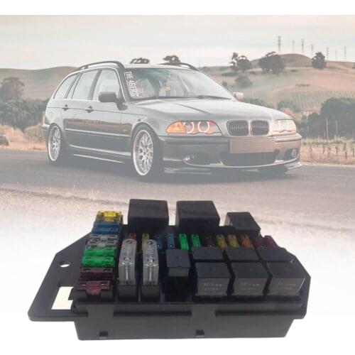 38 Way Blade Fuse-Block with Fuse-Box Holder and Relay Damp-Proof Cover for Car Boat Marine Truck