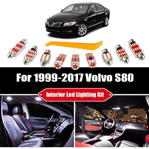 Canbus For Volvo S80 184 124 Sedan 1999-2015 2016 2017 Car Lamp Accessories Vehicle LED Interior Map Dome Trunk Light Kit