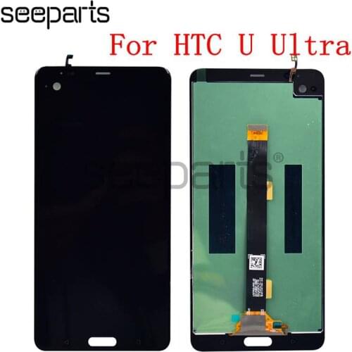 For HTC U-1w U Ultra LCD Display Touch Screen Digitizer Assembly With Frame Replacement Parts+Tools For 5.7" HTC U Ultra LCD