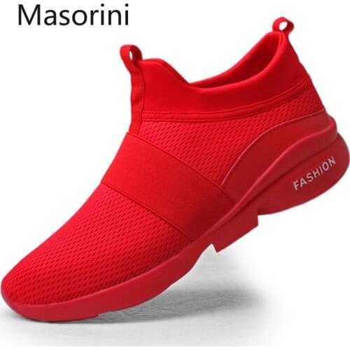 Breathable 2020 Mens Casual Shoes Mesh Sneakers Men Lightweight Fashion Summer Shoes Slip-on Male Footwear Big Size 39-47