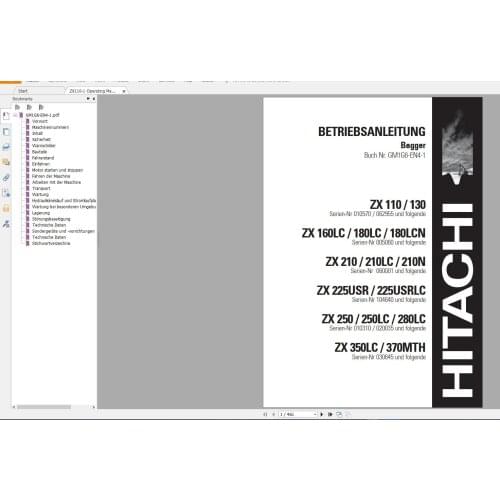 Hitachi Excavator 26.5 GB DVD PDF Updated [7.2020] Workshop and Technical Manual & Wiring Diagram