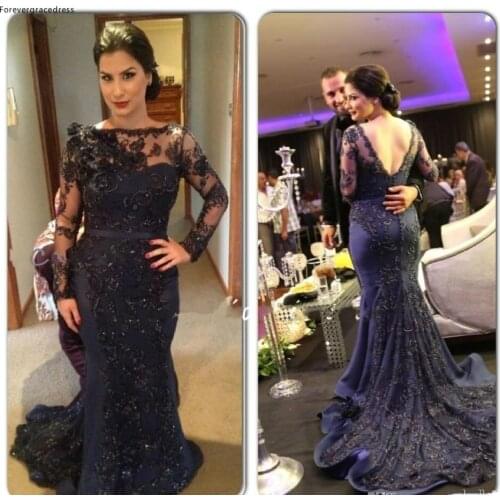 Elegant Vintage Evening Dresses Autumn Winter Long Sleeves Formal Women Wear Party Guests Dress