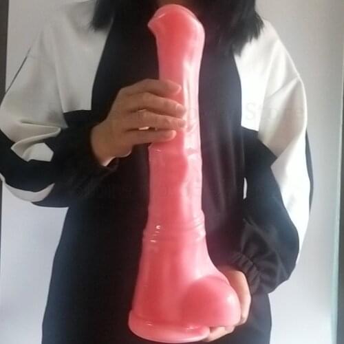 Sexy 16inch Super Huge Animal Horse Dildo For Women Large Realistic Harness Penis With Suction Dildo Female Masturbation Sex Toy